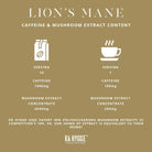 Lion's Mane Coffee Whole Beans | Lions'Mane Mushrooms | Organic Mushroom Coffee | The Bio Foods 